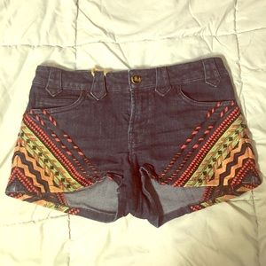 Urban Outfitters BDG Aztec print denim shorts